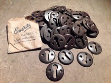 1 no Original 1930's Art Deco Bakelite Walnut brown Key Hole Escutcheon KH2