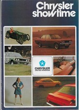 1973 Chrysler UK brochure: Avenger/Imp/Hunter/Sceptre/Rapier/Simca/Valiant/180
