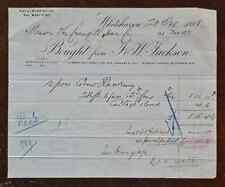 1888 J & W Jackson, (Timber