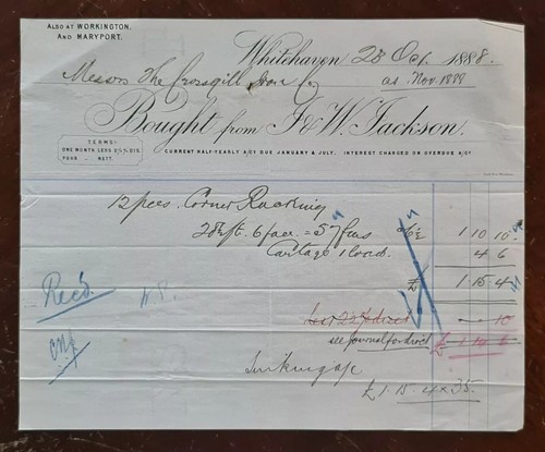 1888 jackson timber - &, w