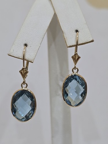 14k yellow gold - gold, earrings