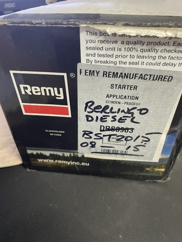 Remy drs3903 starter motor - remy,