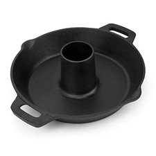 onlyfire Cast Iron Chicken Roaster Stand BBQ Poultry Roaster Pan Pour Spout