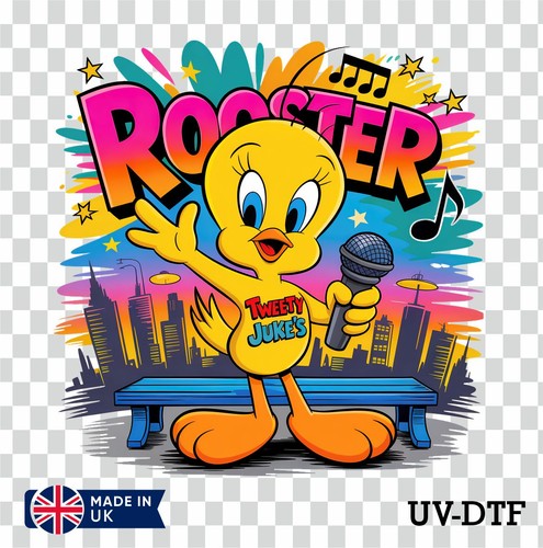 Tweety bird dtf sticker - uv,