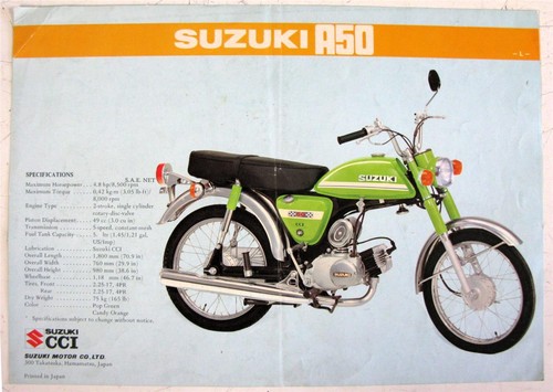 Suzuki a50 ac50 l motorcycle - suzuki, +