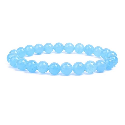 Natural stone beads bracelet - natural,