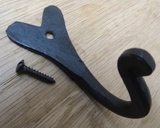 Rustic iron blacksmith hook