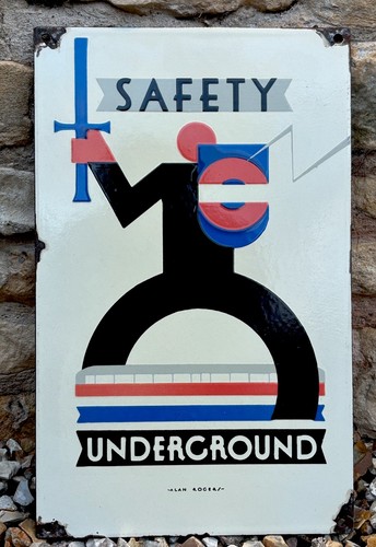 London underground enamel - london,