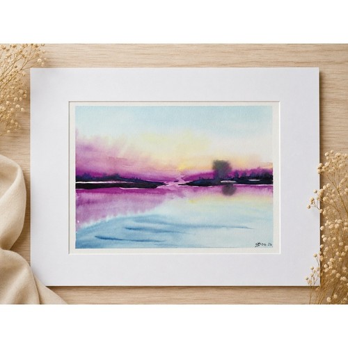 Original watercolour seascape - original,