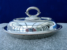 Antique Silver Plated Oval