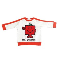 Mr Strong Jumper Baby Boys 0-3 Months – Little Miss & Mr Men Red Cartoon