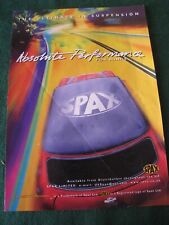 SPAX ABSOLUTE PERFORMANCE FOR MINI'S SUSPENSION 1997 ADVERT A4 SIZE FILE 5