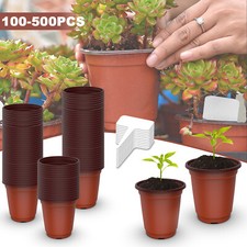 100-500PCS Plastic Plant Pots