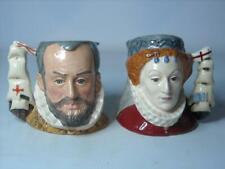 Royal Doulton ELIZABETH I KING PHILIP OF SPAIN Ltd Ed Character Jugs D6821 D6822