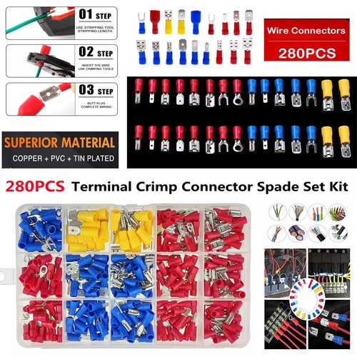 280pcs insulated electrical - 280pcs,