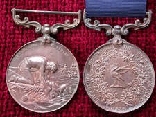 Replica Copy Liverpool Shipwreck and Humane Society Marine Medal Full Size Aged 