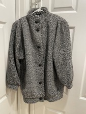 Elco Wool Twead Button-Up Coat