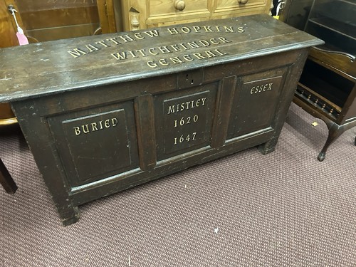 17th mahogany coffer - c,