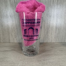 Commemorative Chippenham Beer Festival Glass 2010 Mancave Glassware 