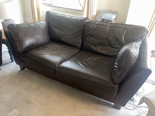 Dark brown leather - m&s, 3