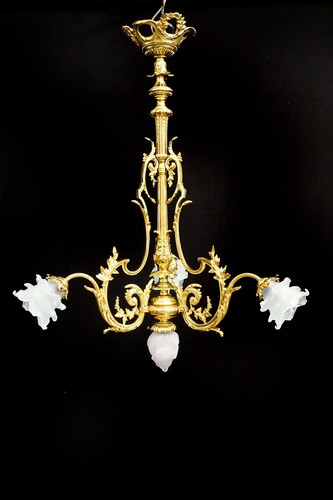 French art nouveau chandelier - art,
