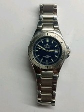 Mens Oskar Emil Series 800 Divers Style Watch Ticking Battery In Used Condition