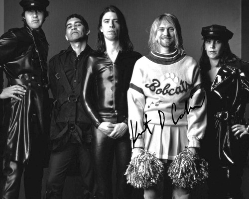 Kurt cobain nirvada signed - cobain,