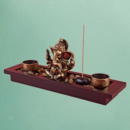 Hindu god ganesha - statue, wood