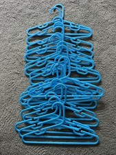 Blue baby/infant clothing hangers x 20 blue