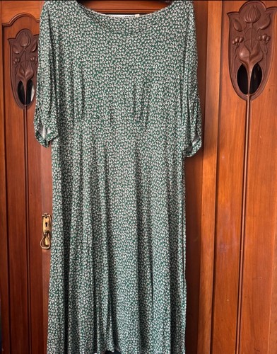 Fatface green white floral - green, &