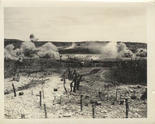 World war battle scene - war, rare