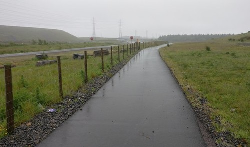 Photo 6x4 path and - path, cycleway