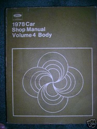 1978 ford car - body, manual