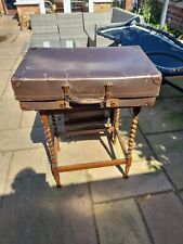 Vintage medium suitcase tan by