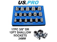 US PRO Tools 17pc 3/8" dr