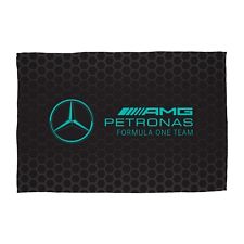 Mercedes AMG Petronas Fleece Blanket Formula One Black Throw 100cm x 150cm