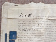 1783 Loughborough Leicestershire 3 page Georgian Vellum Deed Document Indenture