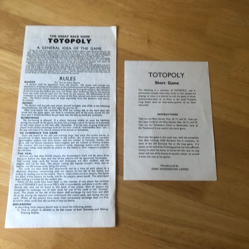 Totopoly board game