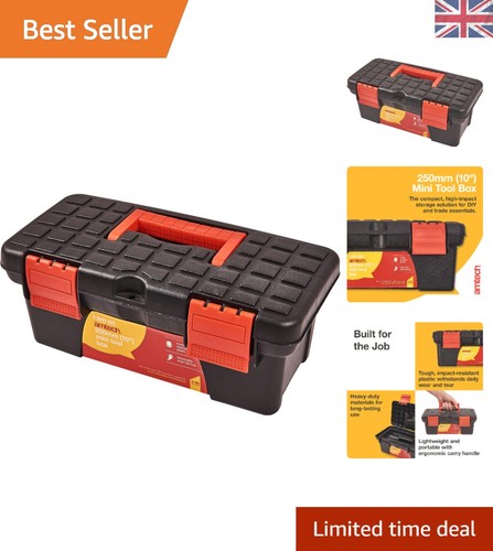 Compact black tool box - 10",