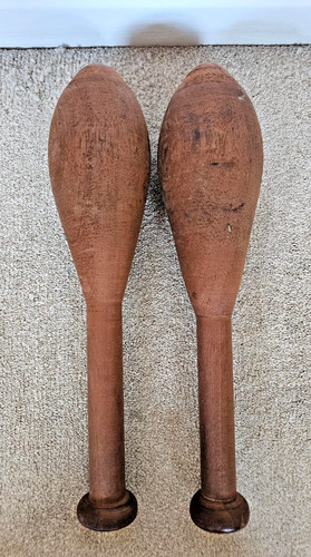 Vintage pair wooden indian - wooden,