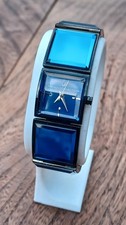   French Connection Blue Glass  ladies watch - all working in VGC