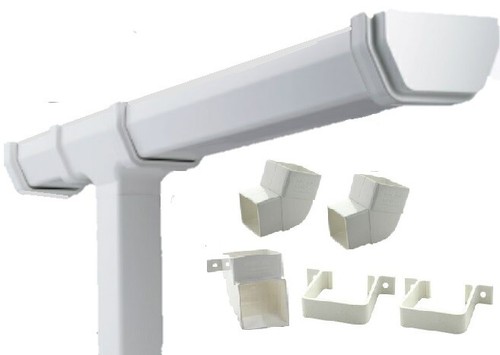 Plastic guttering kit - plastic, shed