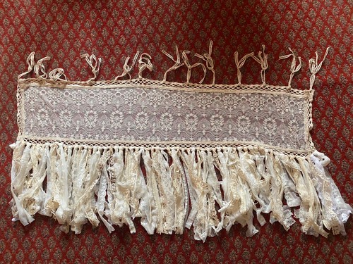 Vintage lace curtain door - vintage,