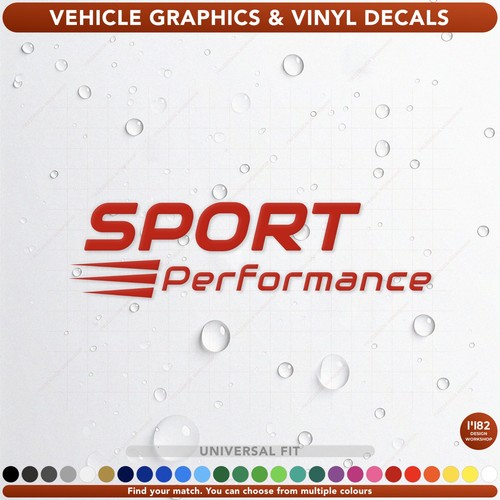 Sport performance car vinyl - sport,