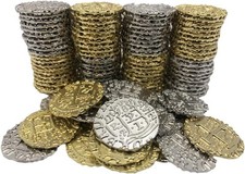 Metal Pirate Coins - Gold and