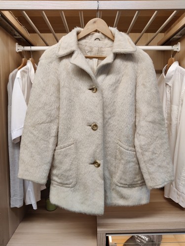 Vintage ivory small overcoat - ivory,