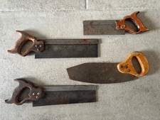 4 x old / vintage wood  saws