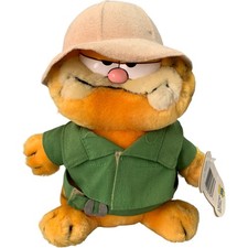 Garfield On Safari Plush Toy Dakin 1981 Vintage Collectible Polyester