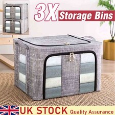 3X 66L Foldable Storage Box