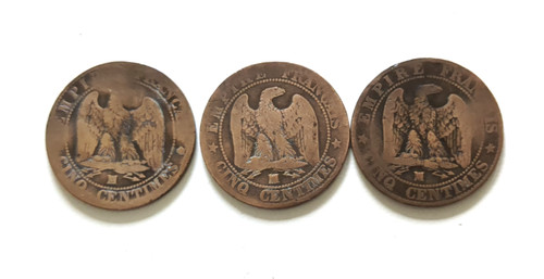 Centimes france napoleon - 3, x
